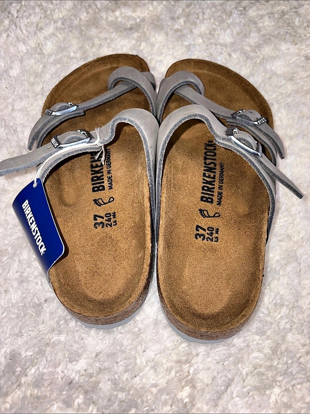 Birkenstock Mayari Dove Taupe Sandals Gray EU 37 NIB/NWT - Picture 3 of 11